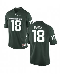 Men's Kalon Gervin Michigan State Spartans #18 Nike NCAA Green Authentic College Stitched Football Jersey VF50B76JR